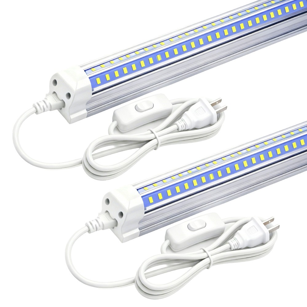 2ft 3ft 4ft 5ft 6ft 8ft LED Shop Light Fixture 6000K Garage T8 Tube Light Bulbs gallery
