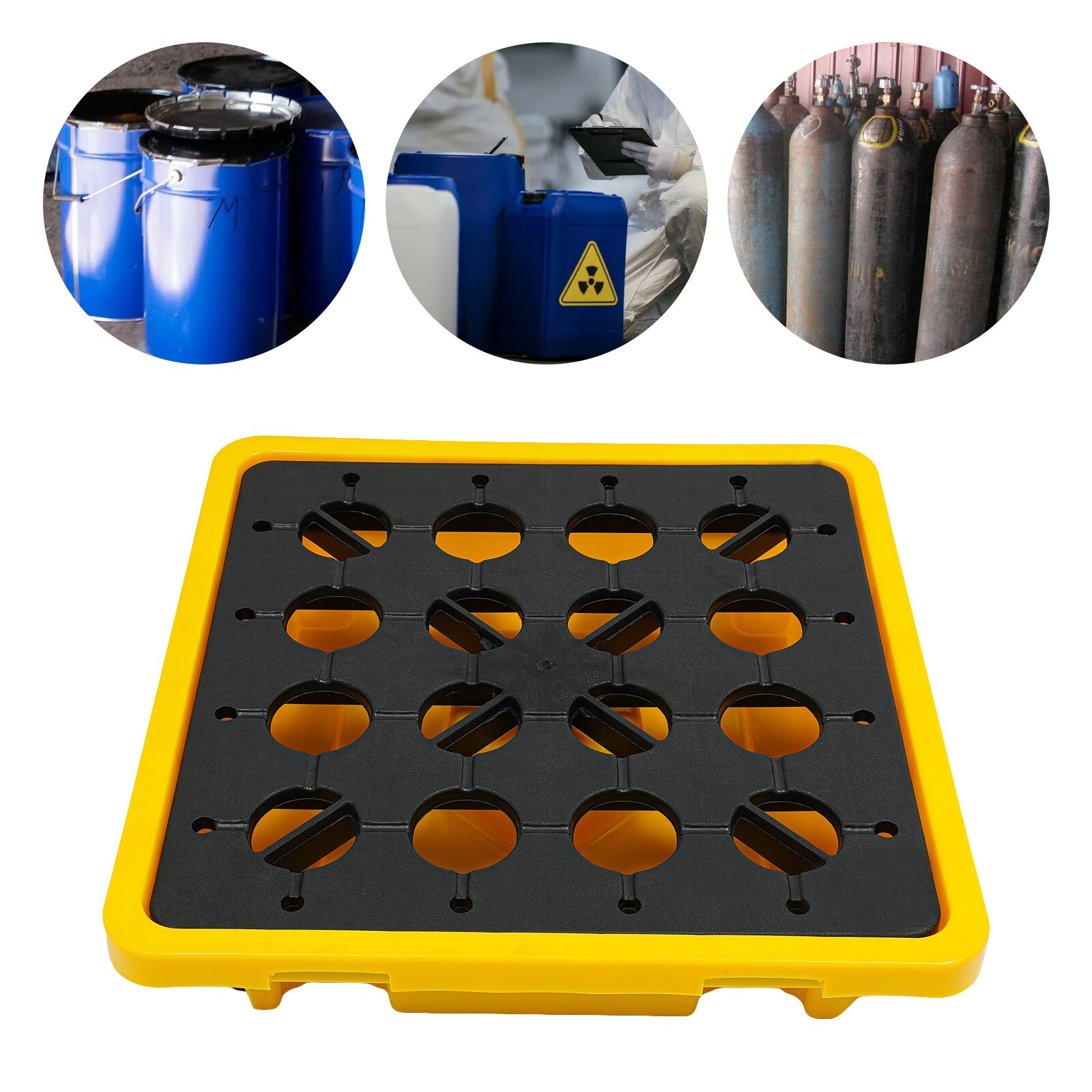 Spill Containment Platform, Spill Containment Pallet, Yellow and Black gallery