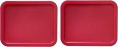 Replacement Lids for Pyrex 7210-PC Cover 3-Cup Rectangle Red 5.75×7.75″ 2-Pack