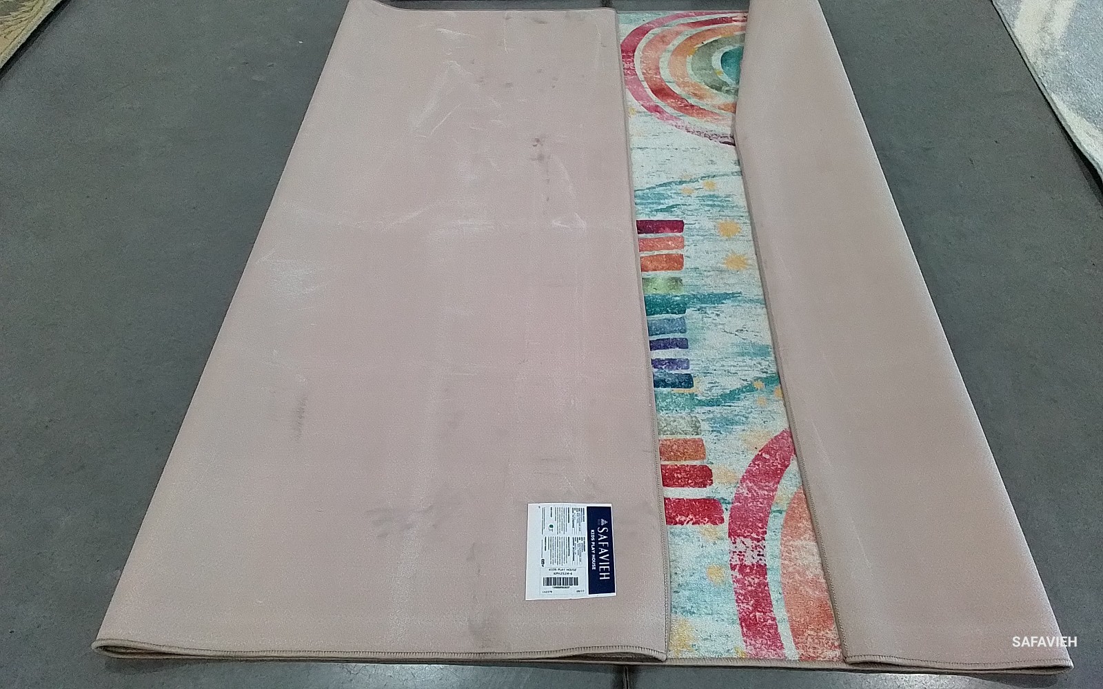 BLUE / IVORY 6'-7" x 9'-0" Back Stain Rug, Reduced Price 1172779294 KPH252M-6 gallery