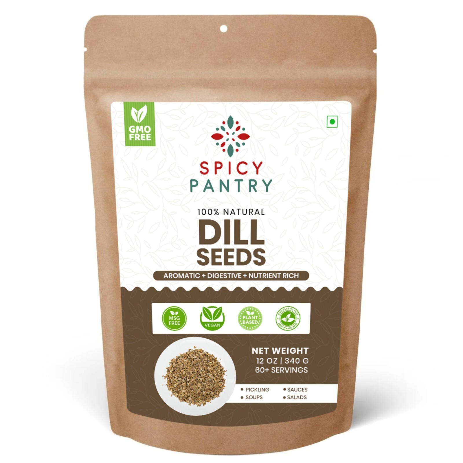 Dill Seeds - Whole Aromatic Spice for Pickling & Cooking - Premium Quality-12oz gallery