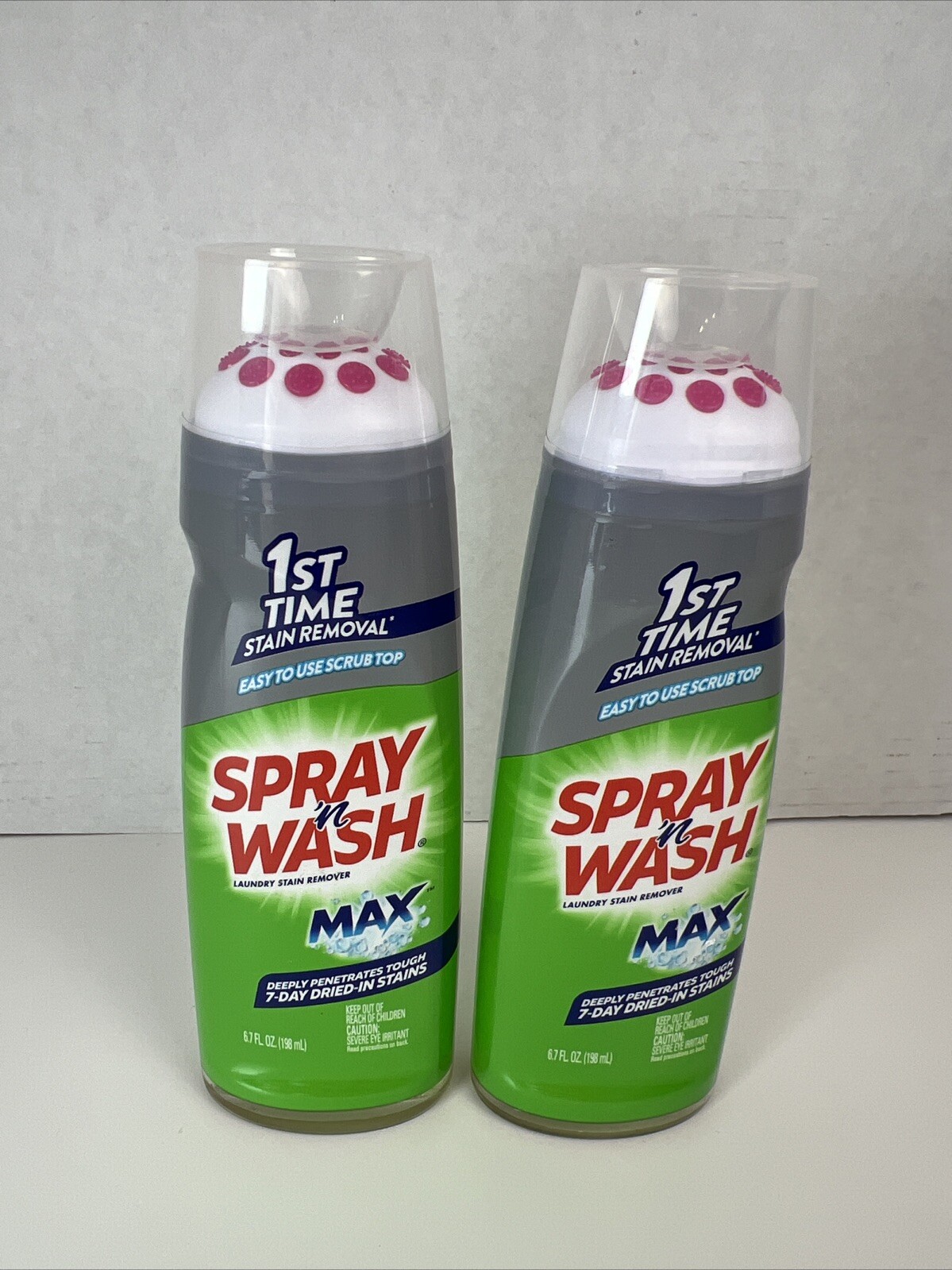 (2) Spray n Wash Max Laundry Stain Remover Gel Stick, Easy To Use, Scrub Top gallery