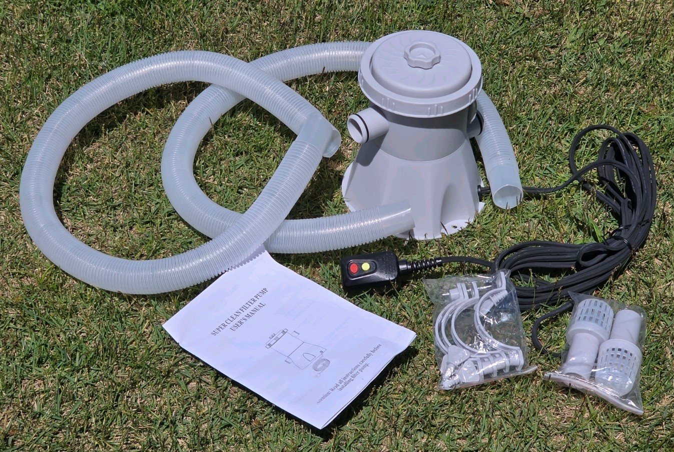 300 gal Filter Pump for Above Ground Pools, Easy Install, Hose & Accessories gallery