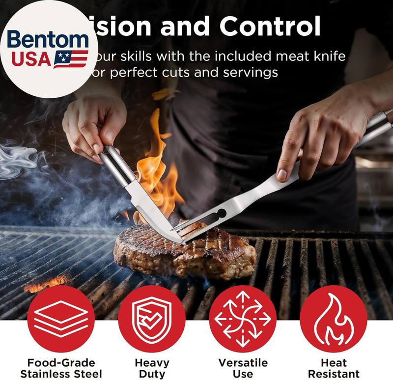 BBQ Accessories, Complete Grill Set Grilling Gifts, 40 Pcs Premium Heavy Duty St gallery