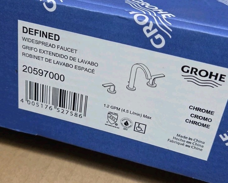 Grohe Defined 1.2 GPM Bath Widespread Bathroom Faucet 20597000 gallery