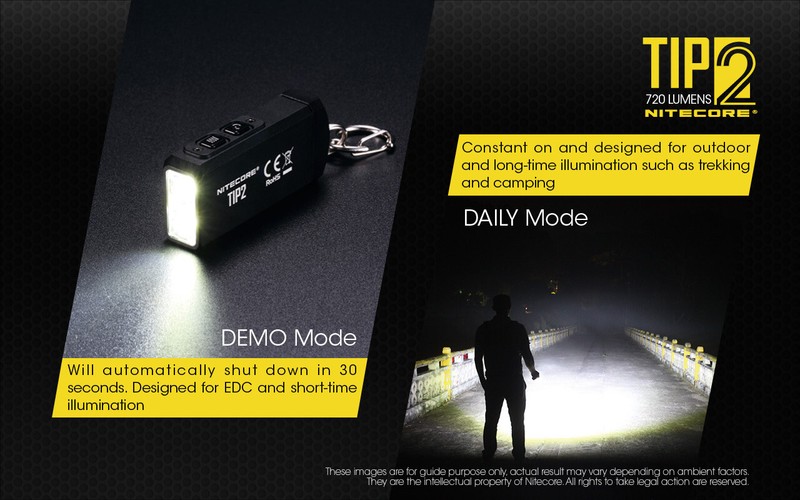 NITECORE TIP2 720 Lumen USB Rechargeable Keychain Flashlight gallery