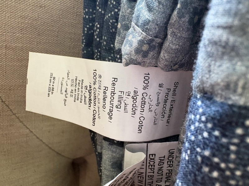 Pottery Barn Harper Patchwork Reversible FULL/ QUEEN Quilt NWT-MSRP $279 gallery