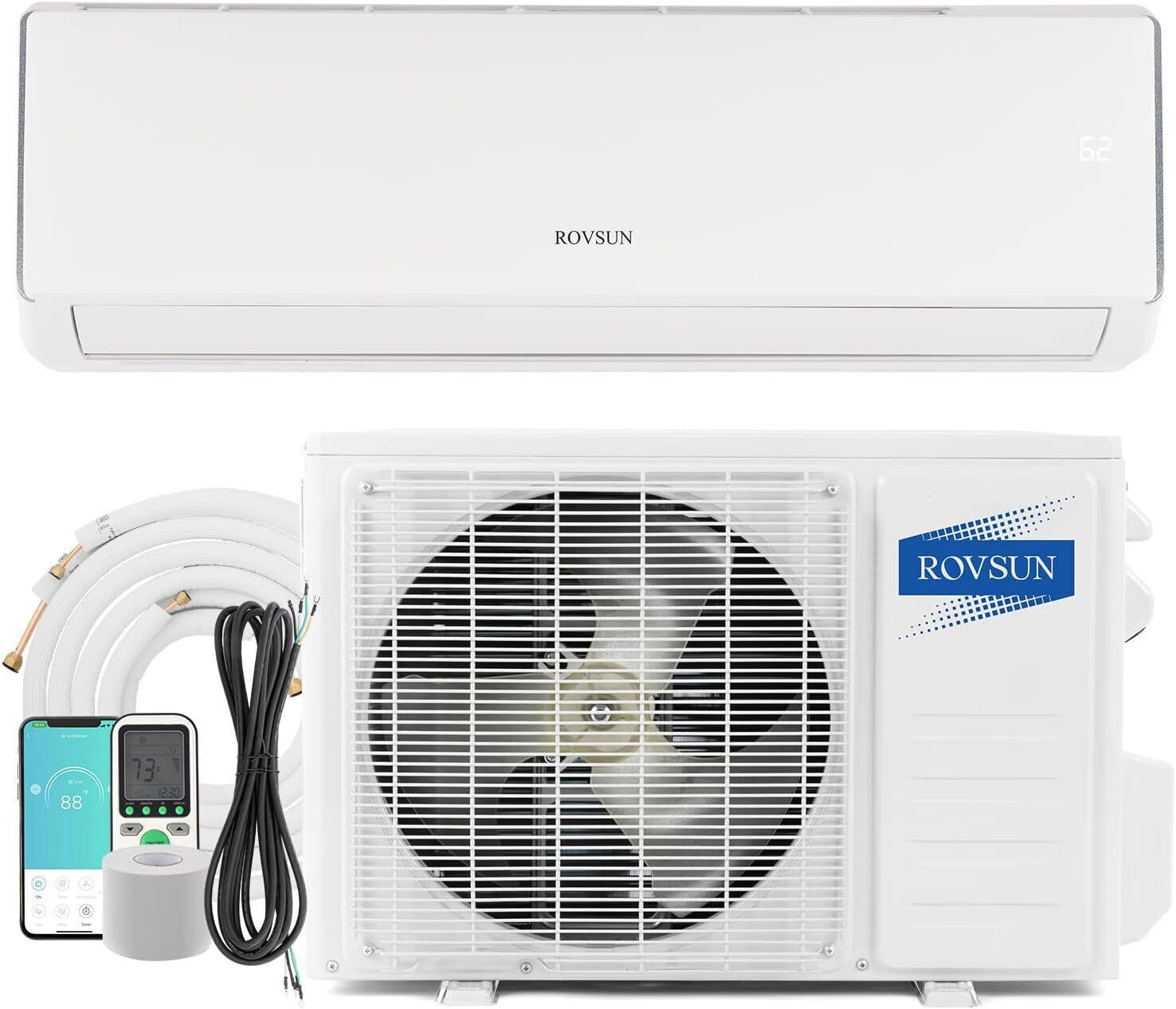11000 BTU Mini Split Air Conditioner & Heat Pump 17 SEER Cools Up to 550 Sq.Ft gallery