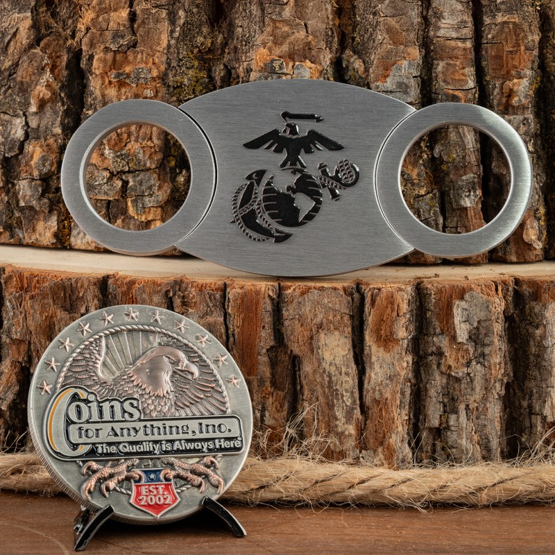 Marine Corps Cigar Cutter - Closed back design gallery