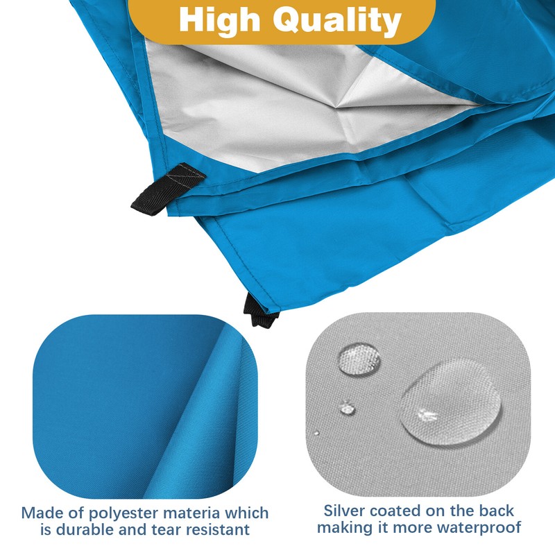 Awning Polyester Fabric Silver Coated Outdoor Waterproof Canopy Multi-Purpose gallery