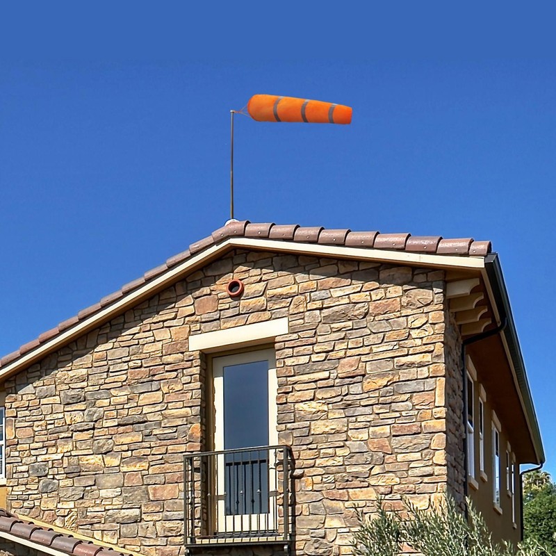 Anley 30 Inch Windsock - Rip-Stop Polyester Wind Direction Measurement Sock Bag gallery