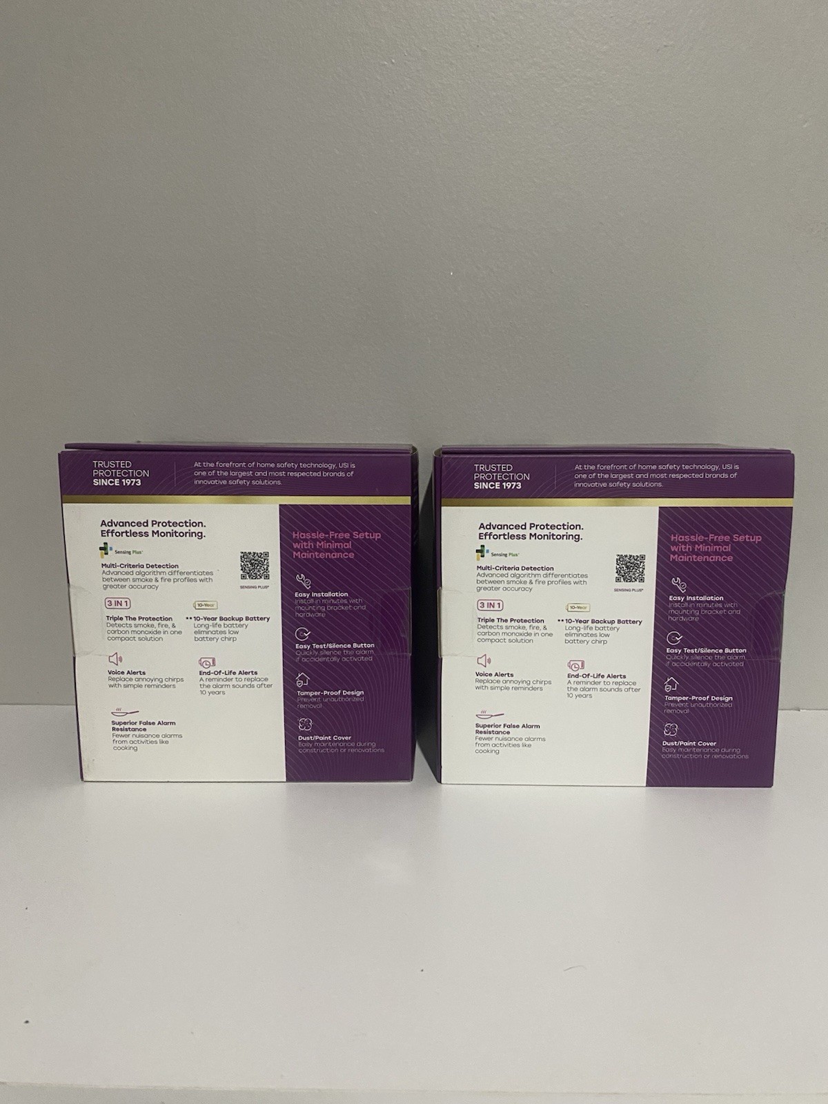 2x UNIVERSAL Combination Smoke & Carbon Monoxide Detector With Voice Alarm gallery