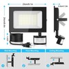 2-Pack 100W LED Flood light Plug-in, 12-Key Black Remote Control With PIR Motion gallery