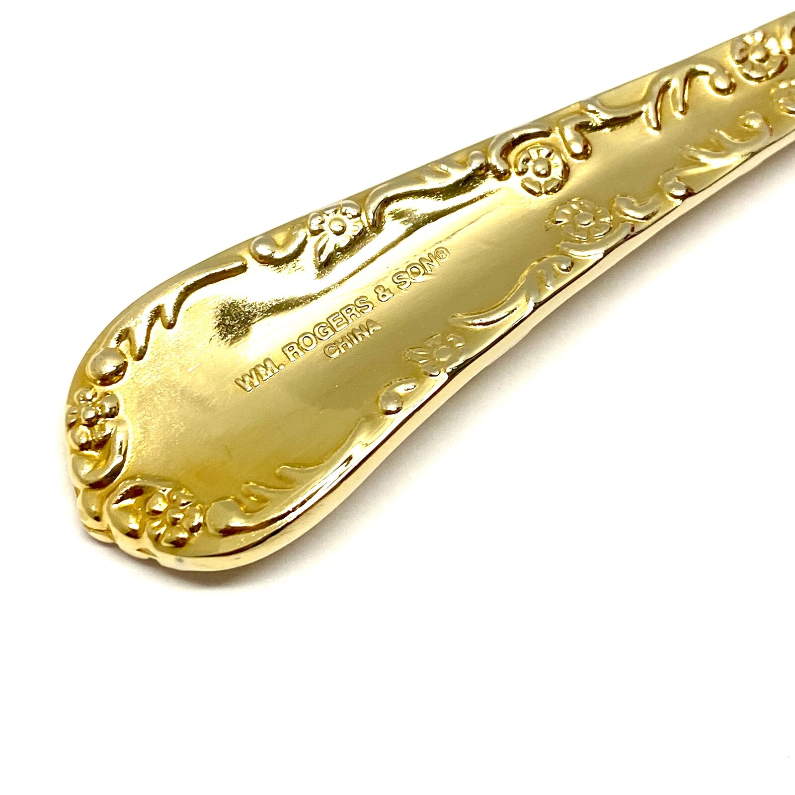 International GOLDEN ENCHANTED ROSE Electroplate Wm Rogers & Son Flatware CHOICE gallery