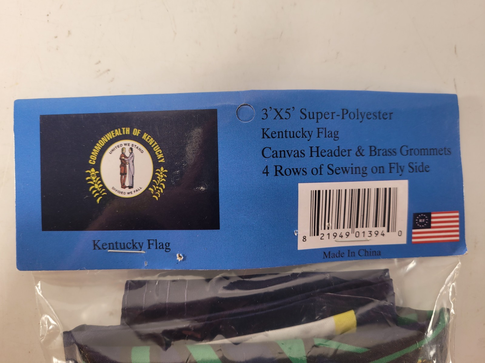 Kentucky Flag 3x5 FT Printed Super Polyester Canvas Header Brass Grommets gallery