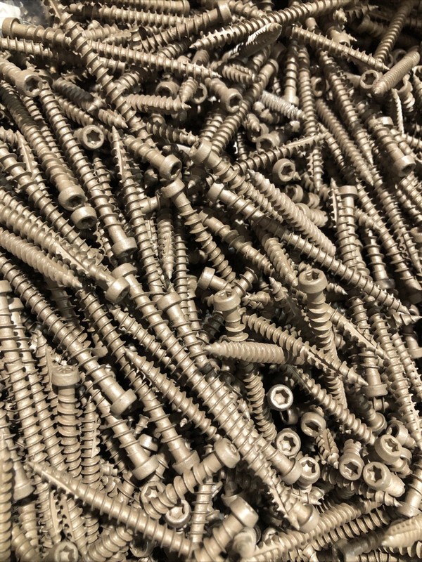 EverGrain #10 x 2-1/2" Star Drive WEATHERED WOOD Composite Deck Screws (1750) gallery
