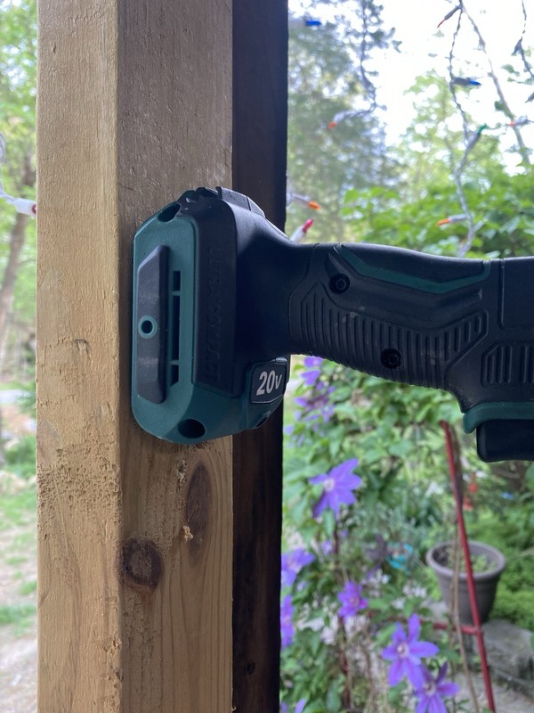 Masterforce 20V Power Tool Mount – PETG Plastic – Vertical/Horizontal Mounting – gallery