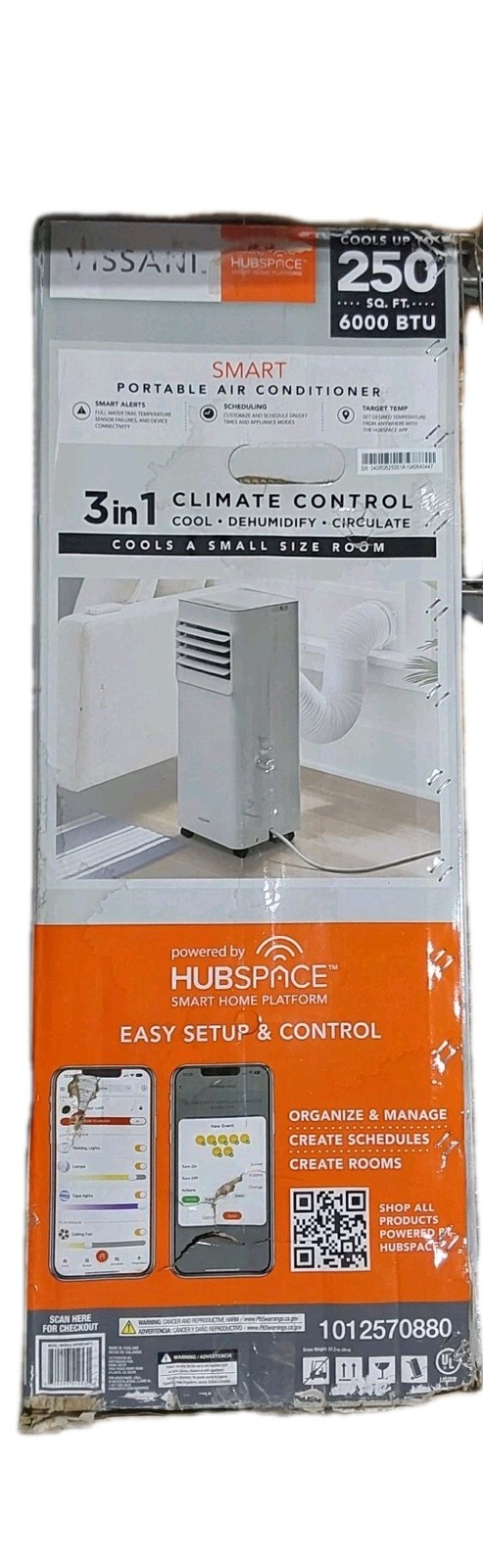 NEW! VISSANI Portable 15-Volt 3-in-1 A/C FOR 250 SQ FT Powered by Hubspace gallery