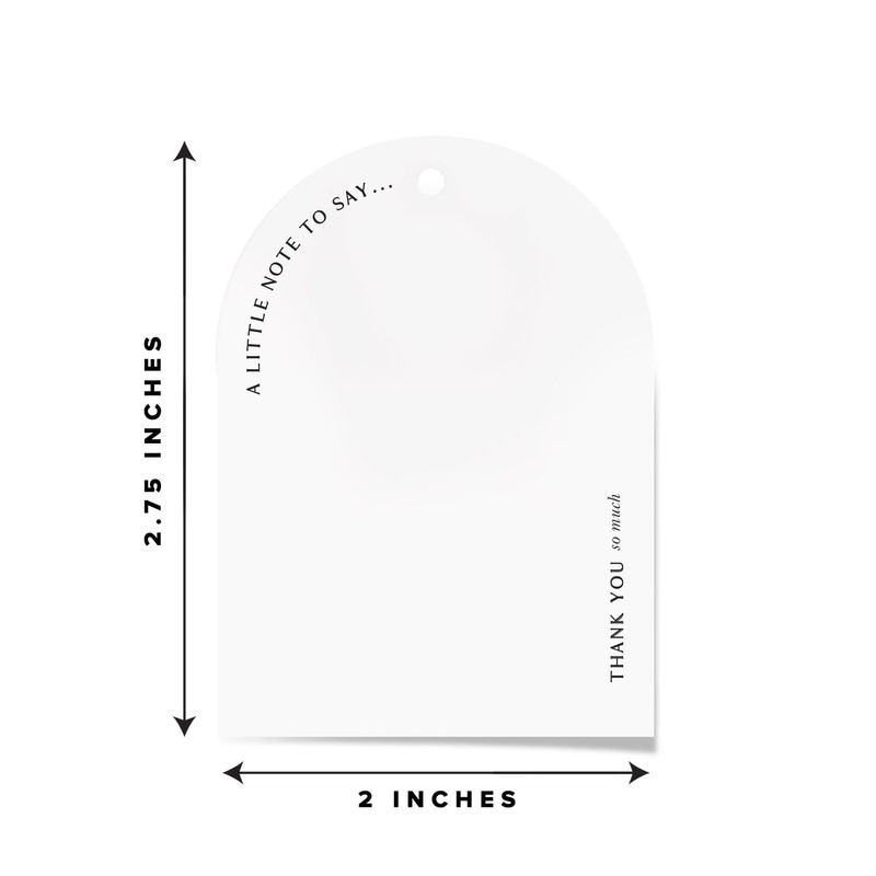 Thank You Gift Tags 2x3 Rectangular Pre-Punched Hole Wedding Party 50 Pack gallery