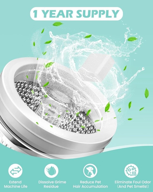 Uproot Clean Washing Machine Cleaner Tablets - 24 Pack for a 12 Month Supply. Fo gallery