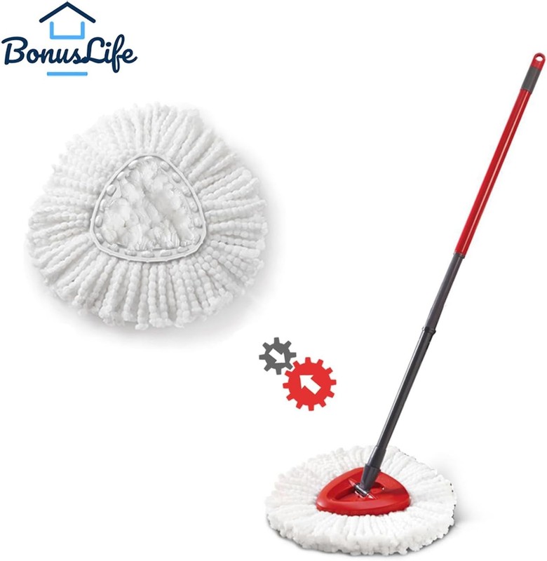 Mop Refill Pack with Mop Head Base for EasyWrin Spin Mop Replacement gallery