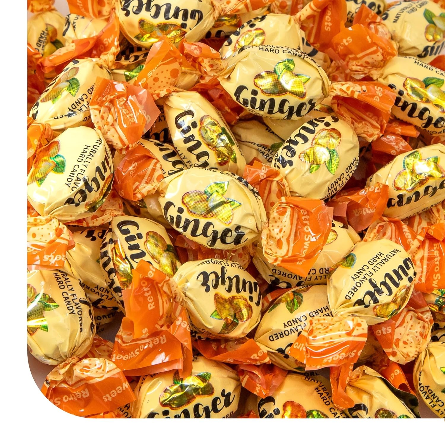 Ginger Hard Candy - 2 Pound Bag - Natural Intense Flavor gallery