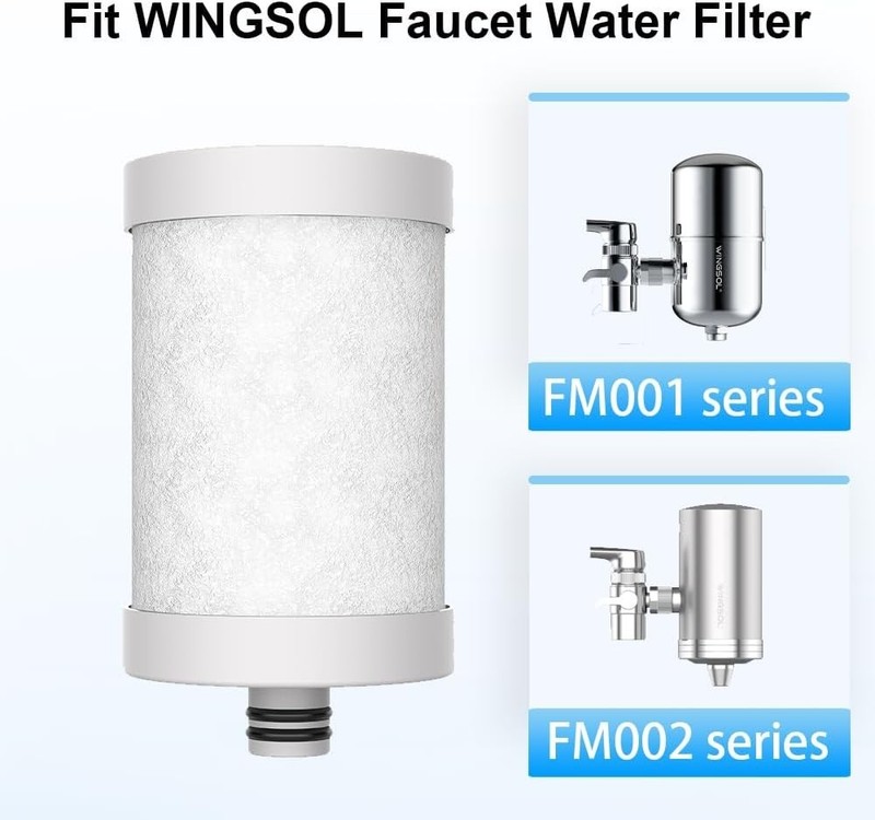 Long-Lasting Carbon Fiber Replacement Cartridge for WS-FM001 & WS-FM002 Filters gallery