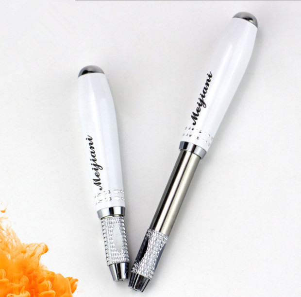 Semi permanent telescopic manual pen dual purpose tattoo embroider eyebrow pen gallery