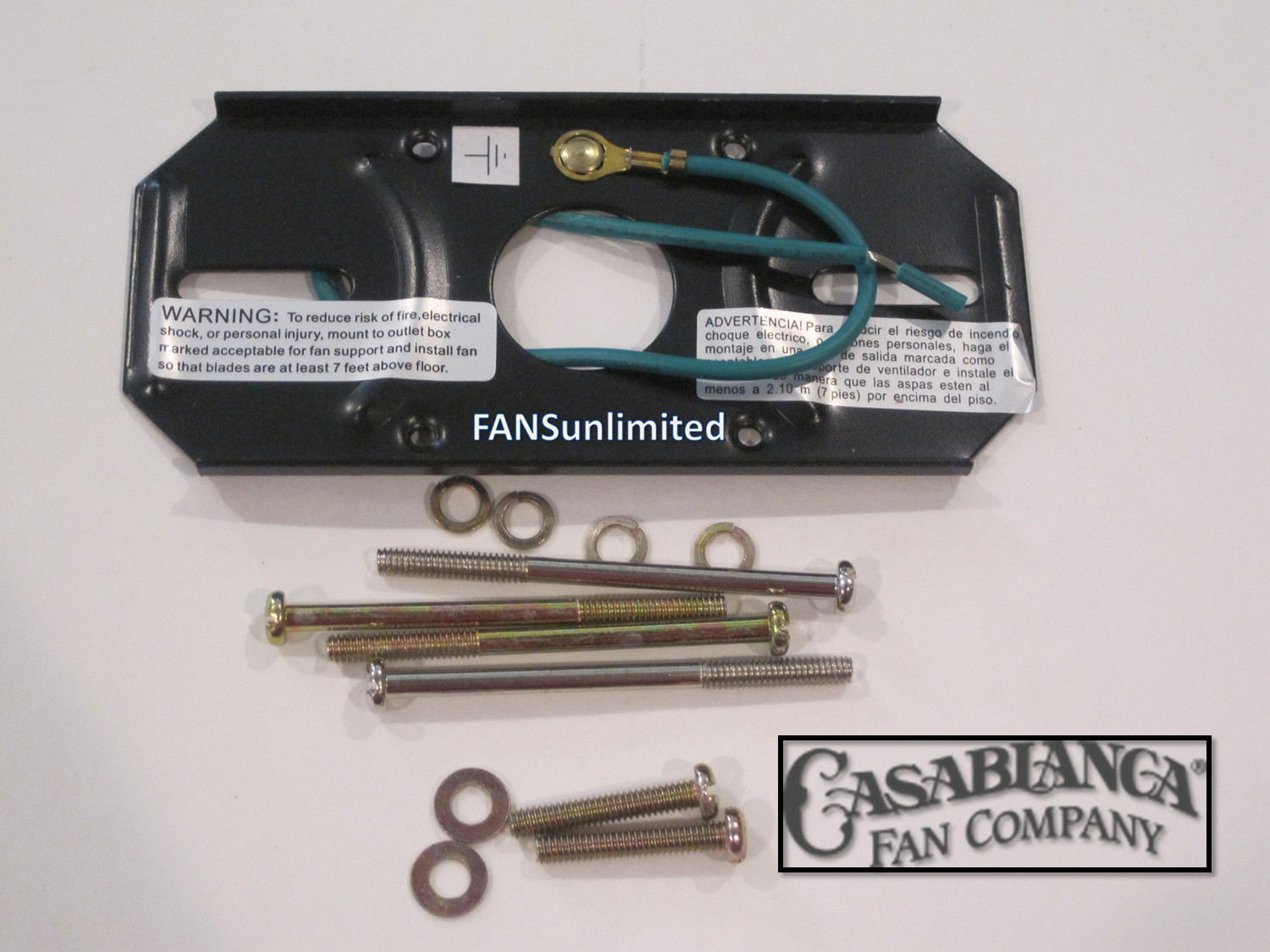 NEW OEM Casablanca Fan Crossbar Mounting Plate Bracket Chromate Screws gallery