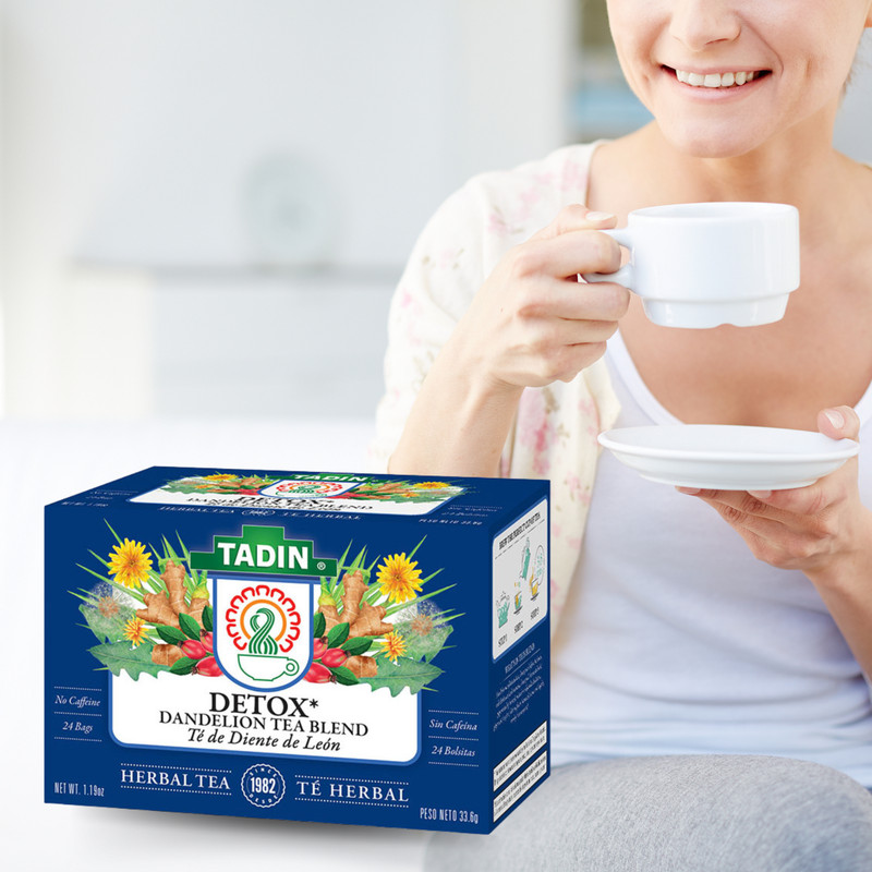 Tadin Dandelion Root Detox Tea Blend 24 Teabags. 1.19 oz (4-Pack) gallery