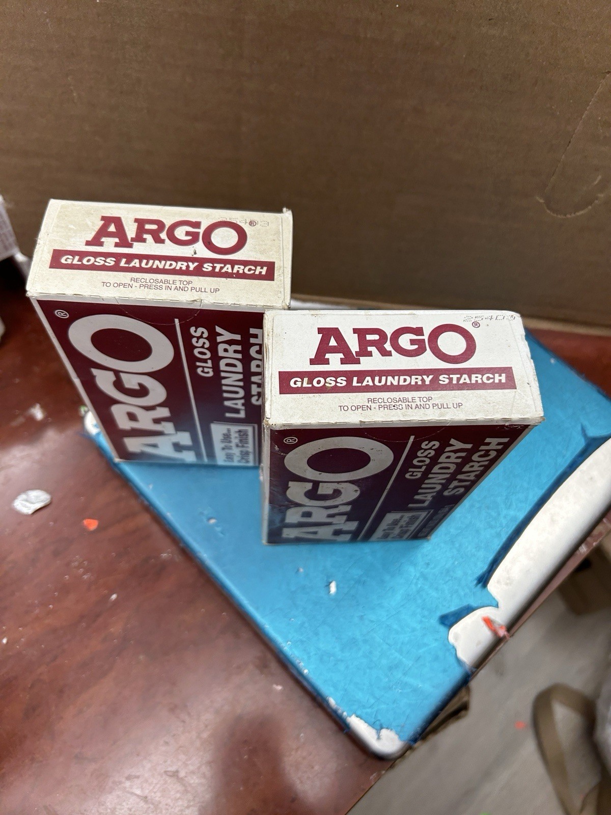 Argo Gloss Laundry Starch 2 Pack No Date Stained Boxes gallery