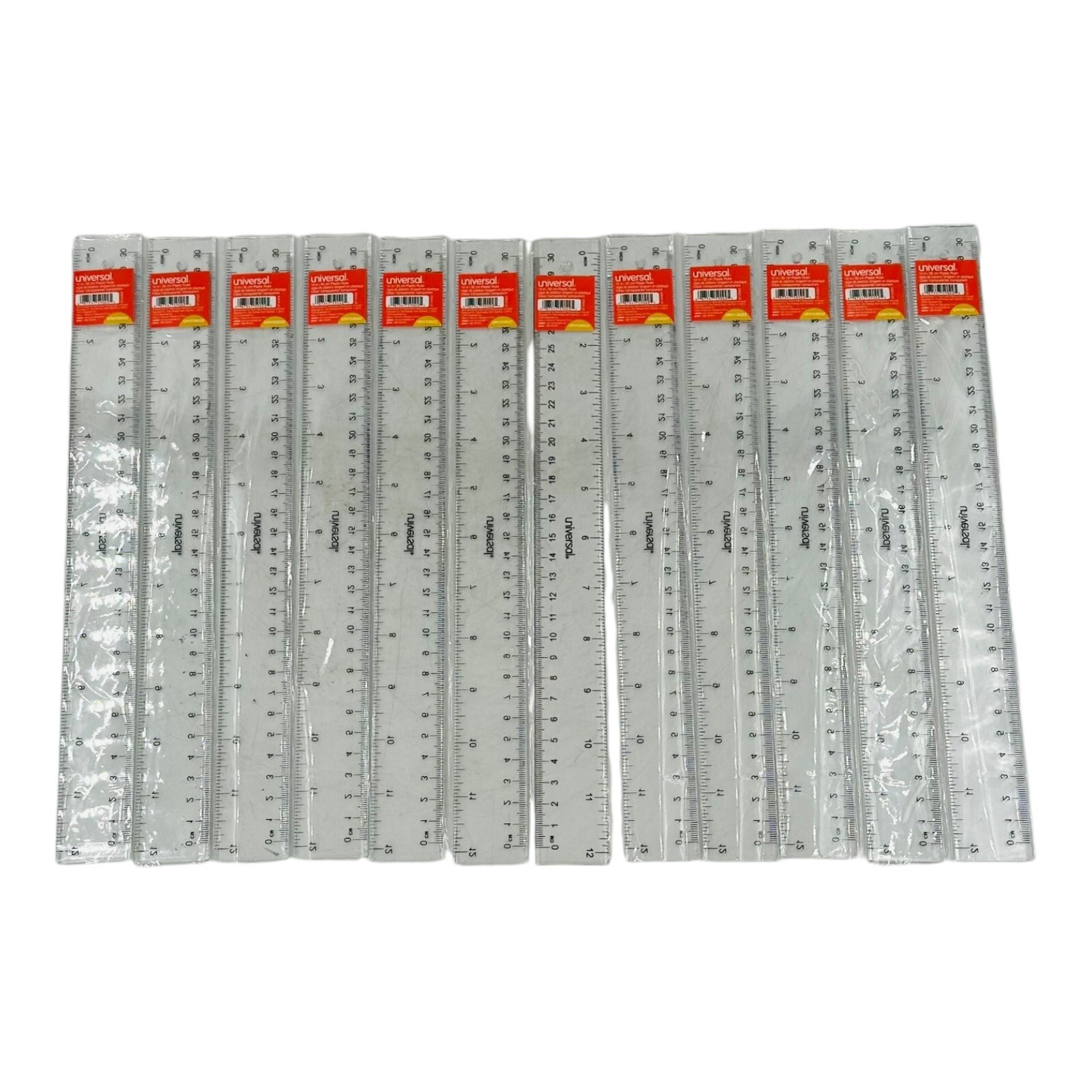 12 Rulers Universal Clear Plastic Ruler 12 in/30 cm *Read* gallery