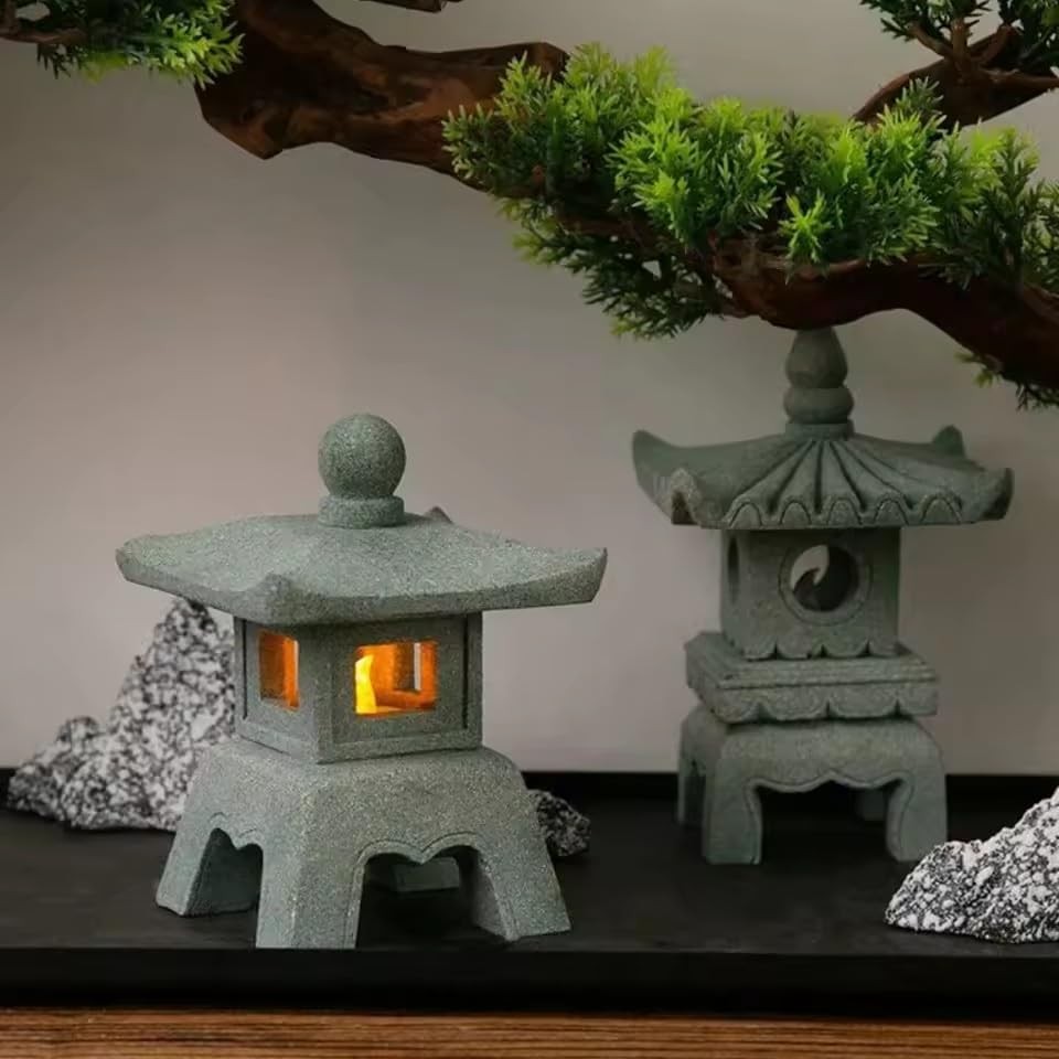 Zen Pagoda Latern Garden Statue Indoor and Outdoor Asian Decor for Landscape ... gallery