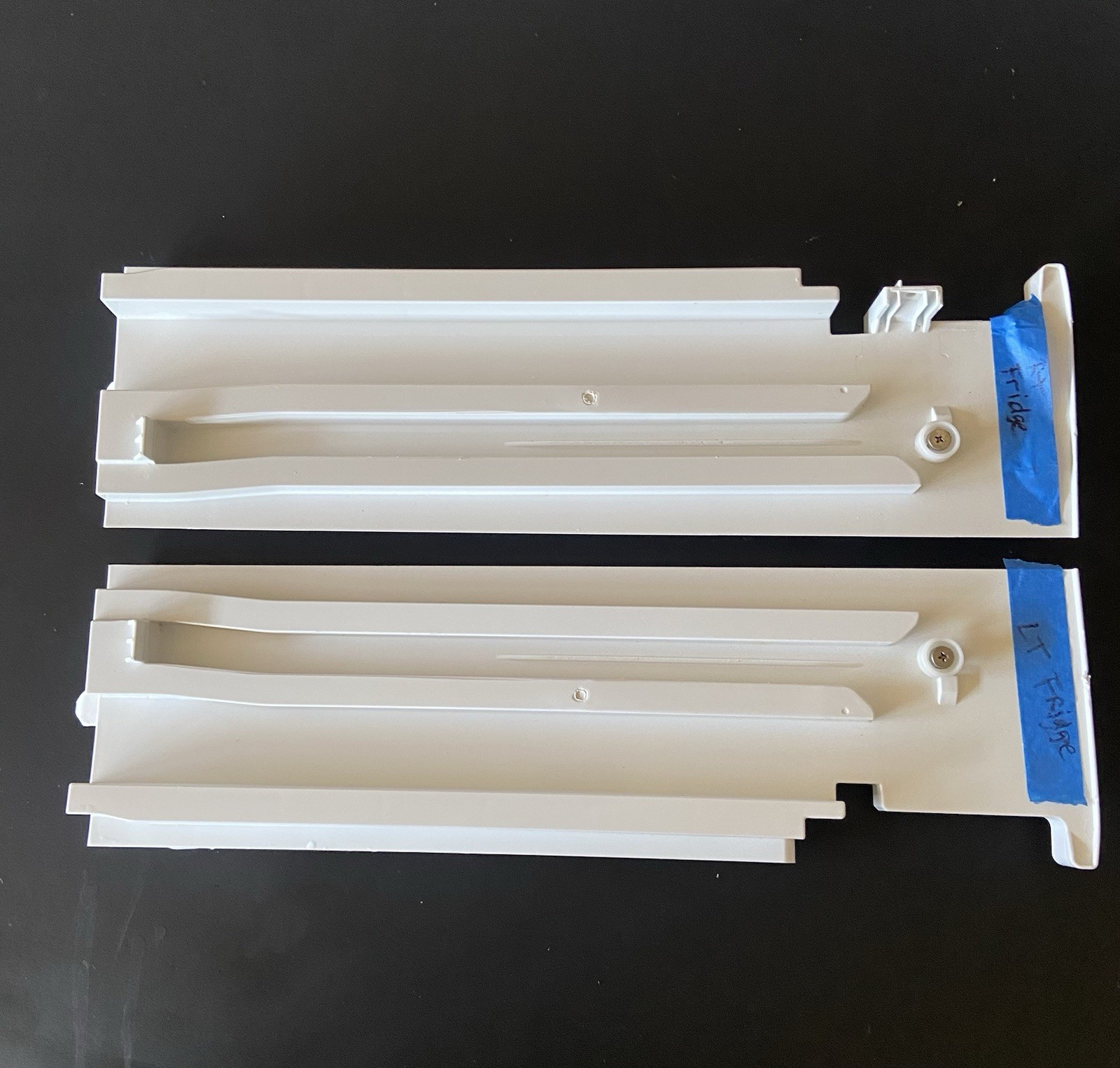 LG Refrigerator OEM Drawer Slide Rail Set Part # AEC73597502 AEC73597503 gallery