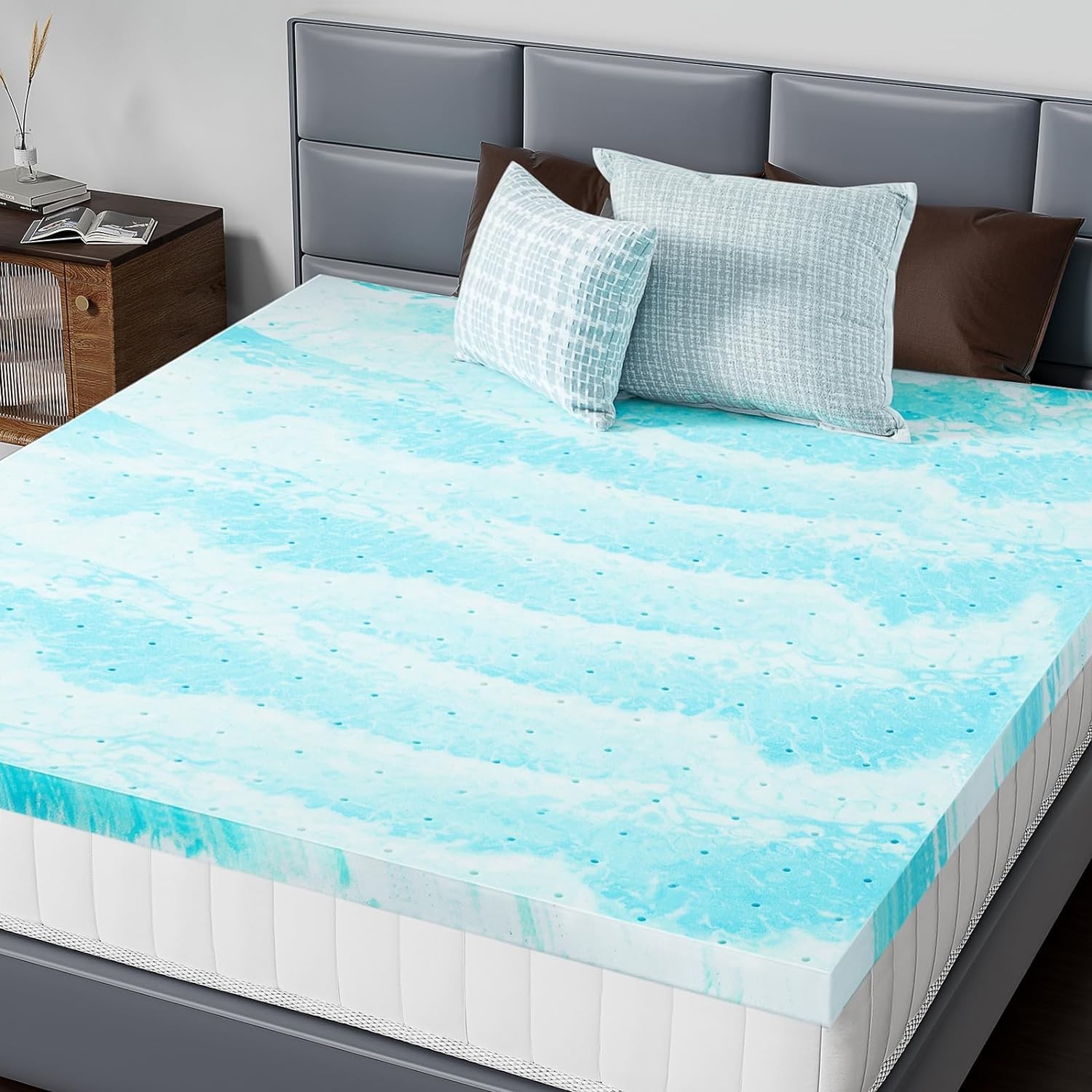 DUMOS Memory Foam Mattress Topper King gallery