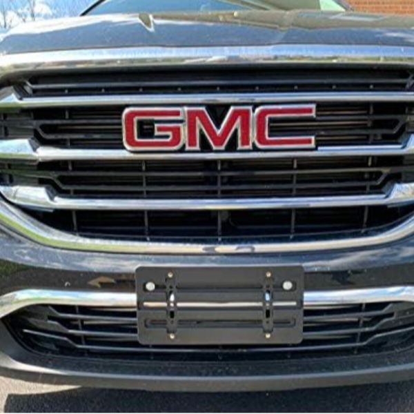 Bumper License Plate Bracket for 2000-2024, Plate Holder Set with 6 Unique Black gallery