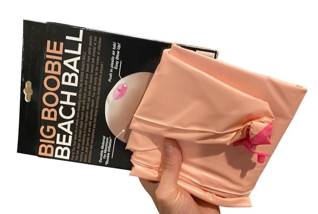 24" Inch Big Boobie Beach Ball Fun Inflatable Ball - Beach Pool Boob Fun Toy! gallery