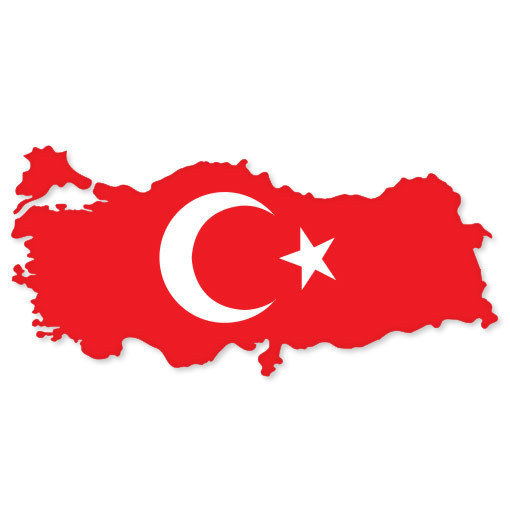 TURKEY Turkiye Map car bumper sticker decal 6" x 3" gallery