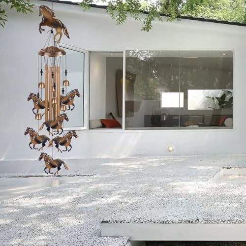 Wind Chimes for Garden/Home/Balcony/Lawn/Tree/Yard/Indoor/Outside Horses gallery