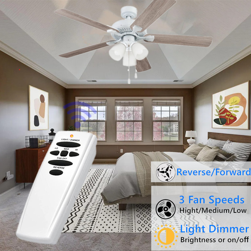 Reversing Ceiling Fan Remote Control for Hampton Bay Hunter UC7078T CHQ7078T gallery