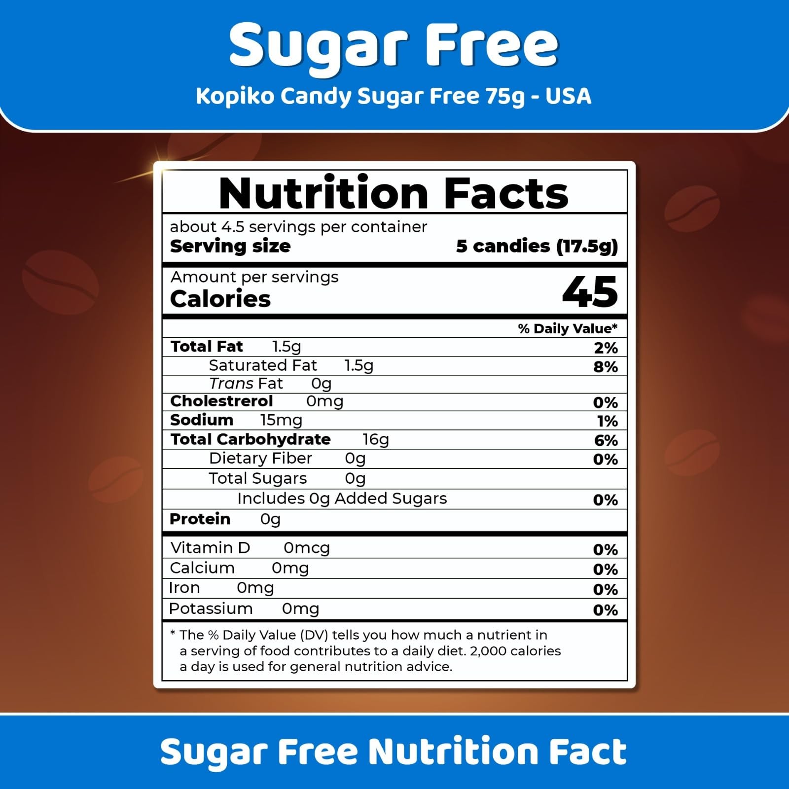 Kopiko Sugar Free Coffee Candy – Bold-Tasty Hard 5.29 Ounce (Pack of 2) gallery