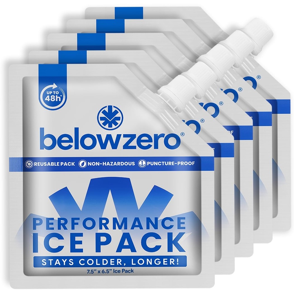 Best Below Zero Reusable Ice Packs for Coolers Long Lasting Cooler Pack Blocks