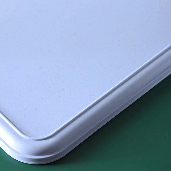 Eco-friendly Rectangular Tray Plastic Storage Wheat Straw Tray Restaurant gallery