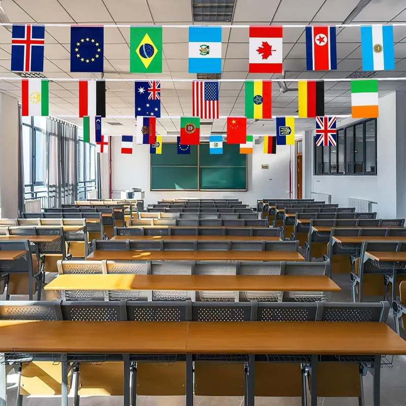 MARFOREVER 100 Countries String Flag Flags of the World, 82 Ft International Ban gallery