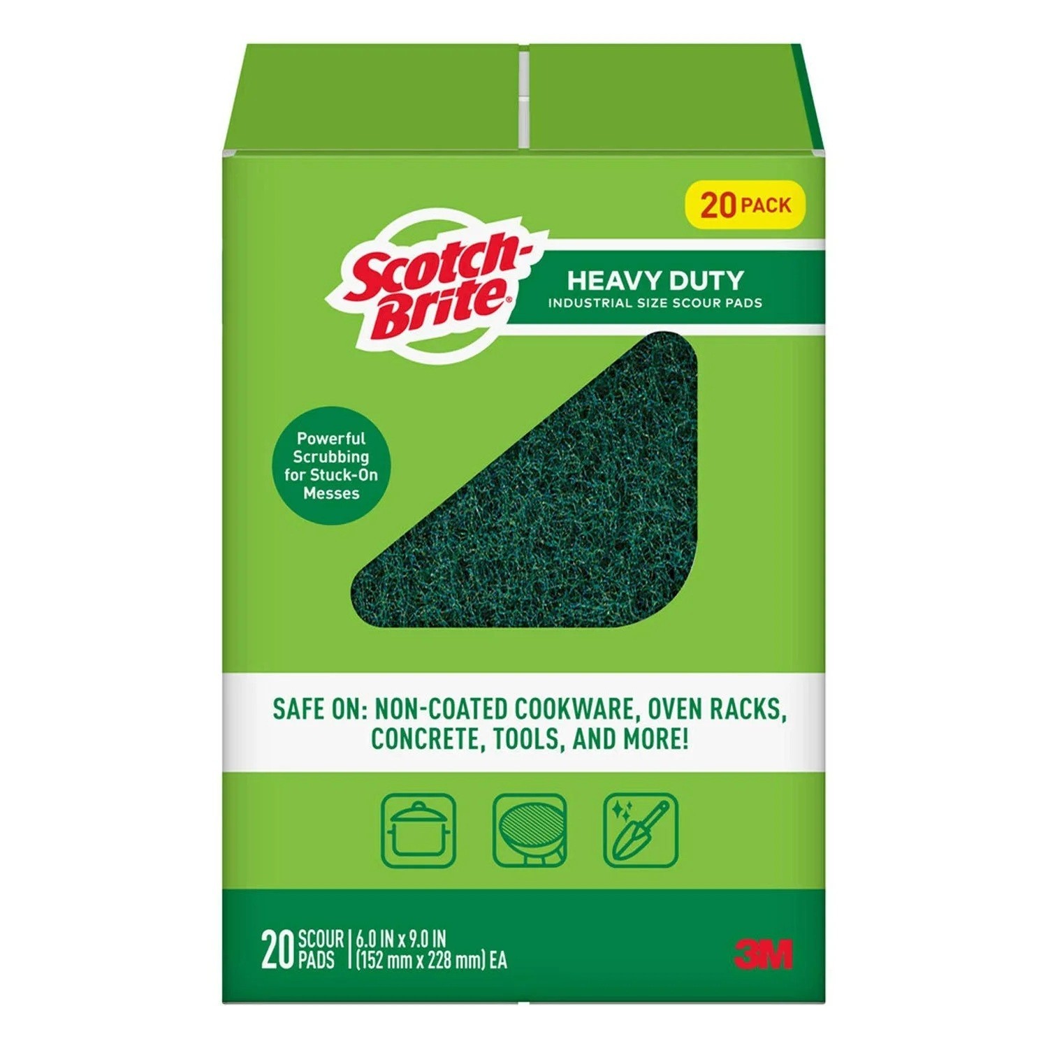 Scotch-Brite Heavy Duty Industrial Sized Scour Pads (20ct) Free Shipping gallery
