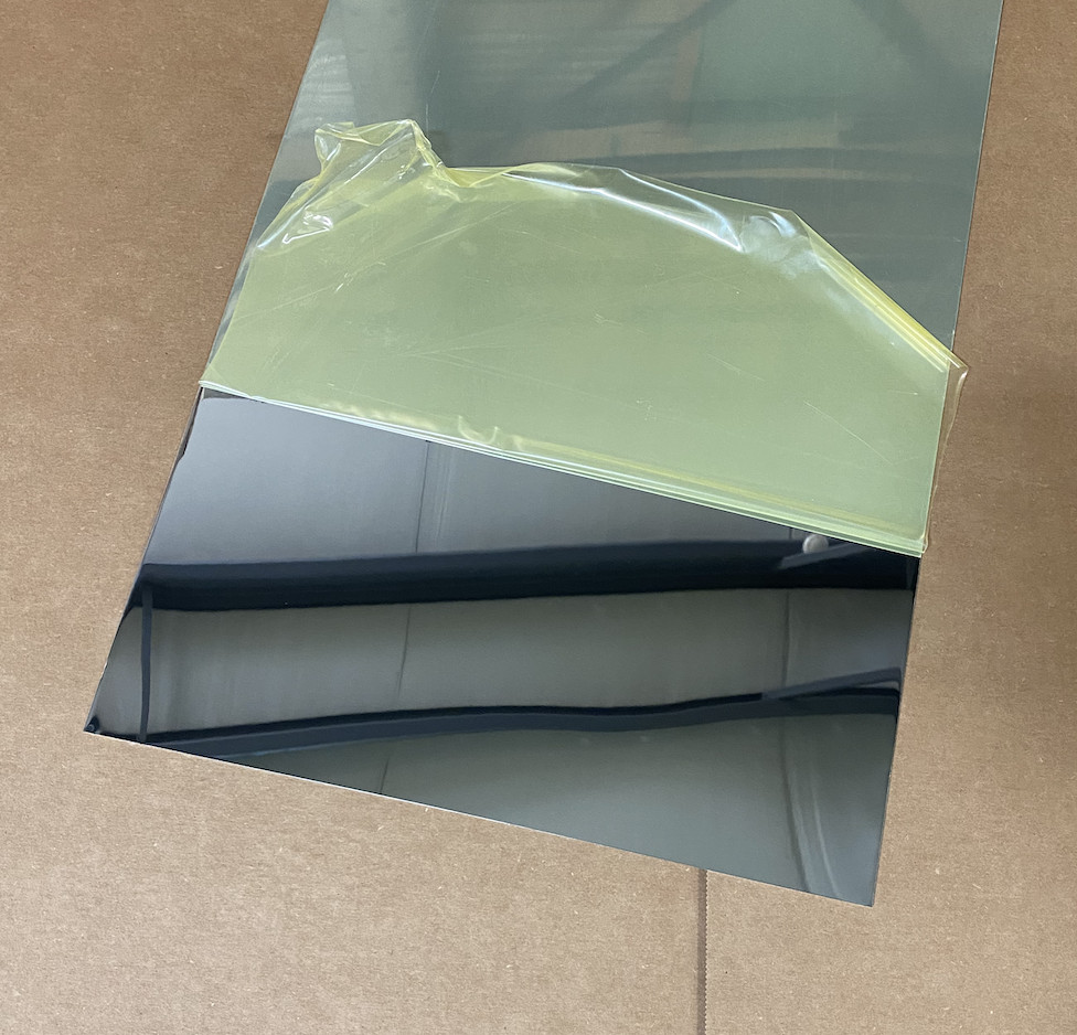 Mirror Finish Aluminum Sheet Brite Anodized .024" Thick Trim - VARIOUS SIZES gallery