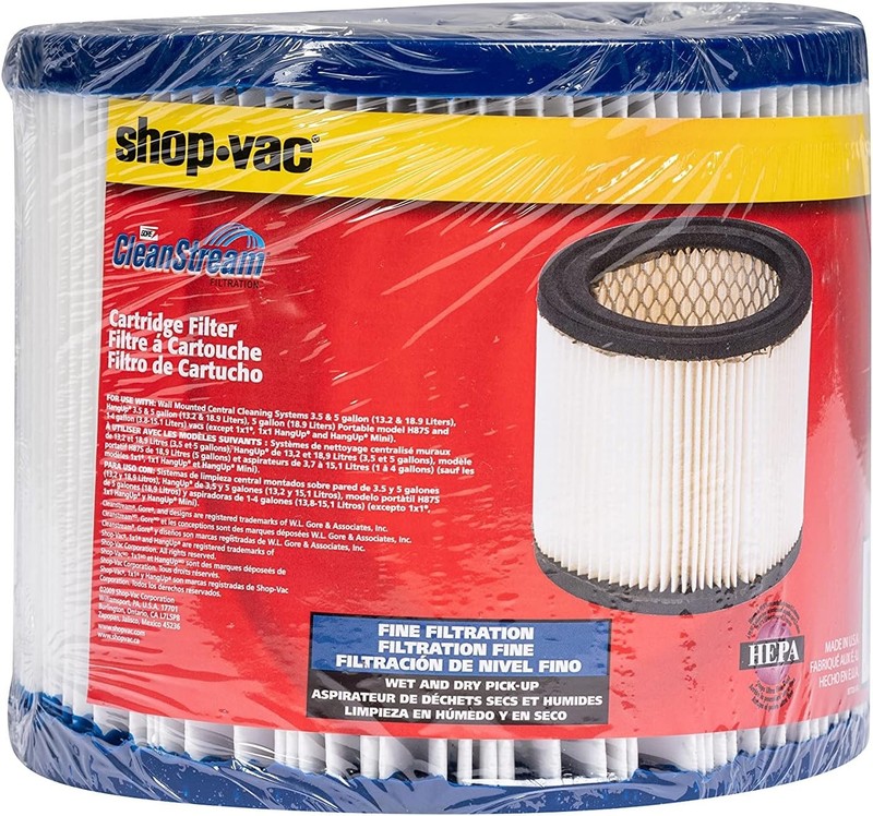 High-Efficiency HEPA Cartridge Filter for Wet/Dry Vacuums - Easy to Install gallery