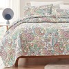 SLEEP ZONE 3-Piece Printed Quilt King (106x96 inch | 2 Pillow Shams), Paisley gallery