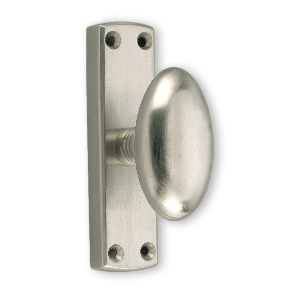 Solid Brass Egg Knob Cremone Bolt 1200Series CB-1200-75 Satin Nickel Hardware