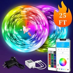 Bluetooth Smart App Control Music Sync Color Changing RGB Led Light Strip with R